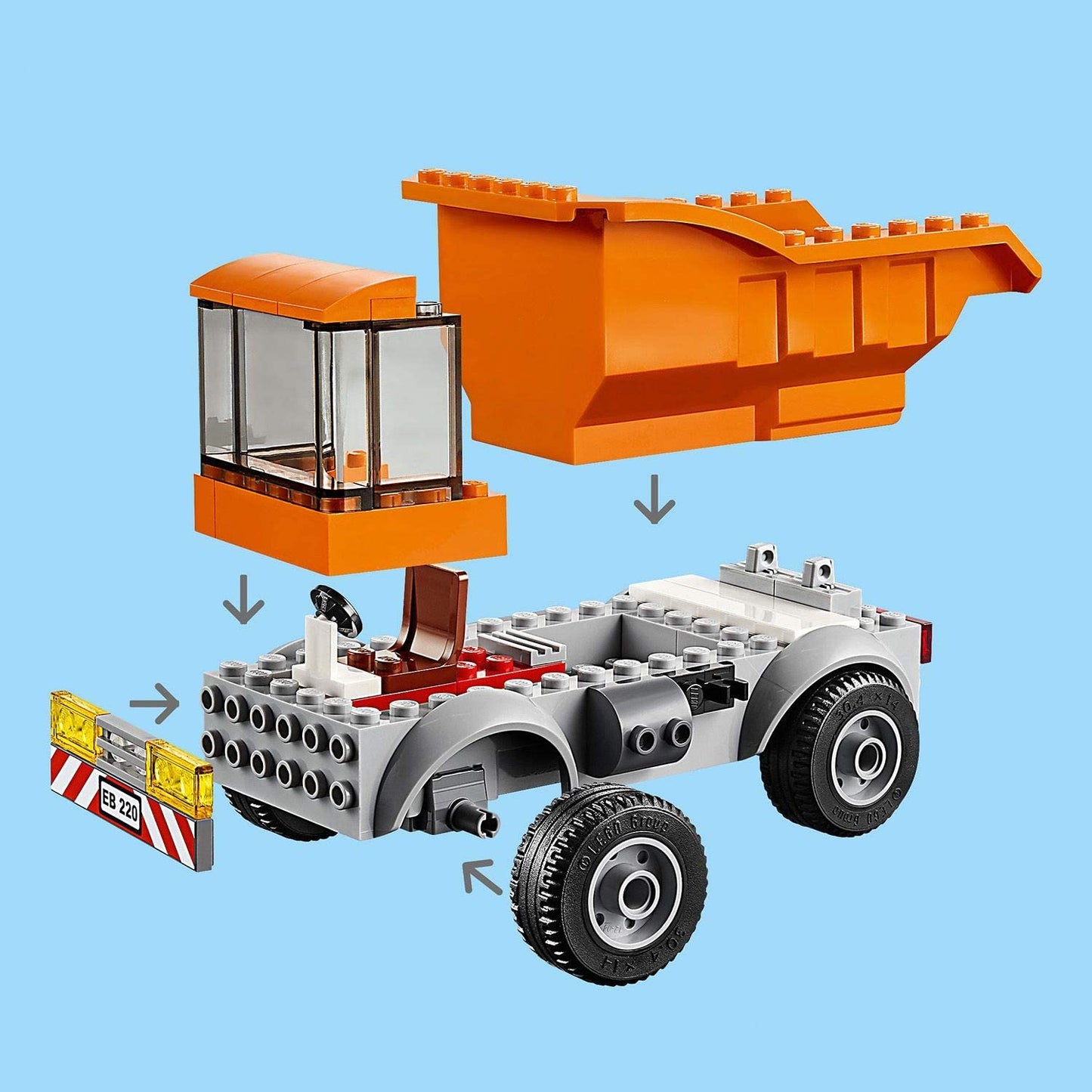 Lego camion pentru gunoi