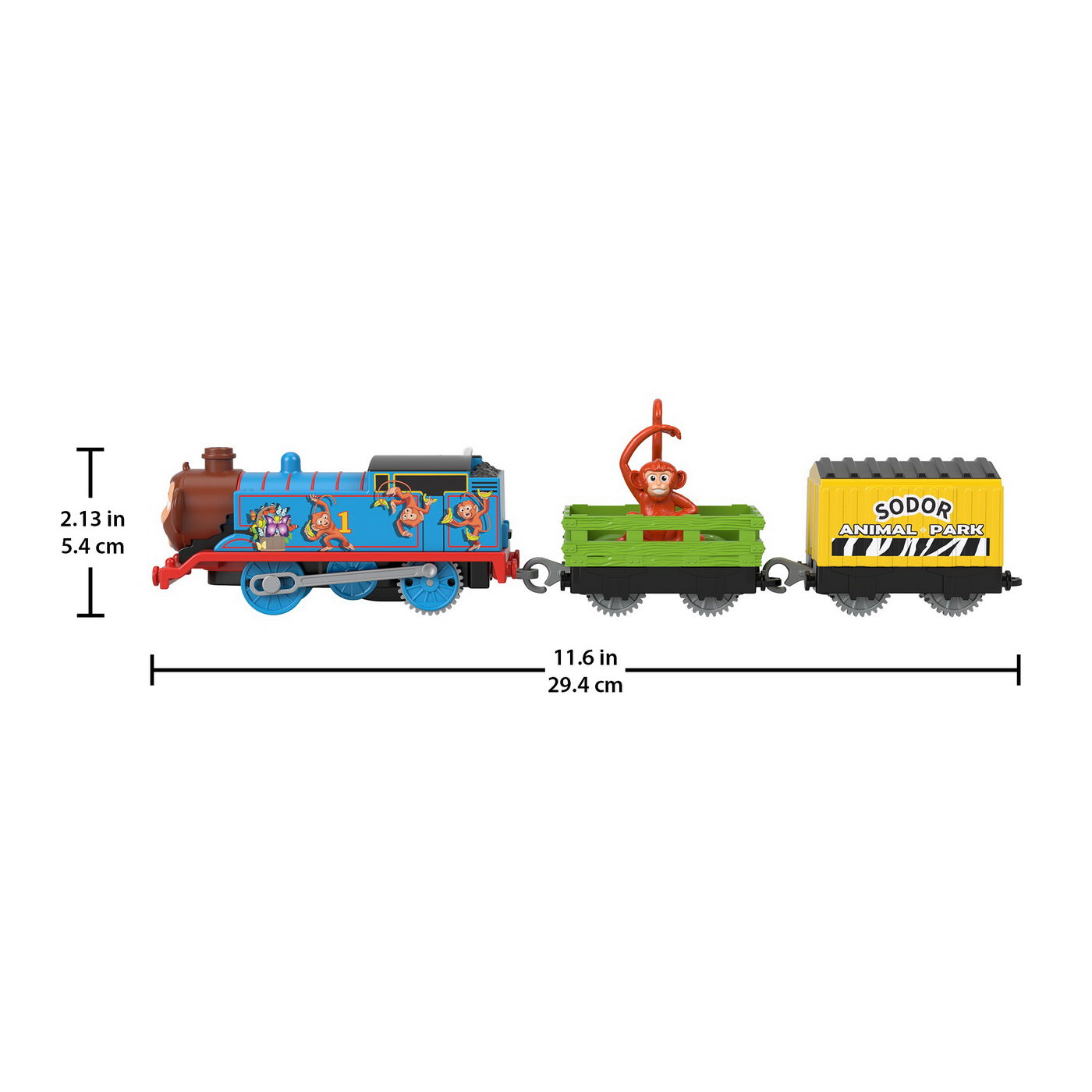 Thomas locomotiva motorizata safari monkey thomas