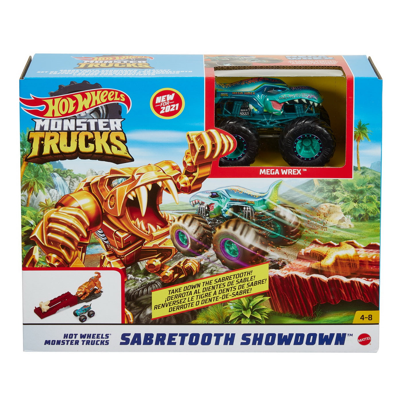 Hot wheels monster truck set sabretooth