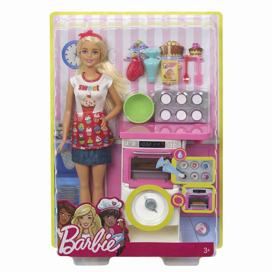 Papusa barbie in bucatarie