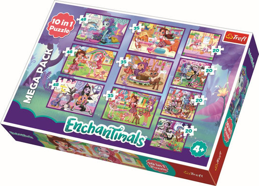 Puzzle trefl 10in1 aventurile enchantimals