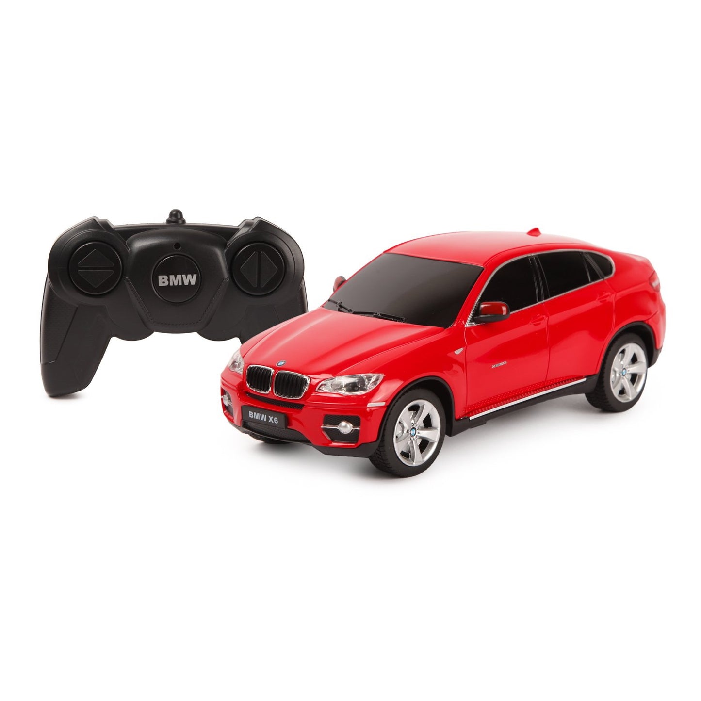 Masina cu telecomanda bmw x6 rosu cu scara 1 la 24