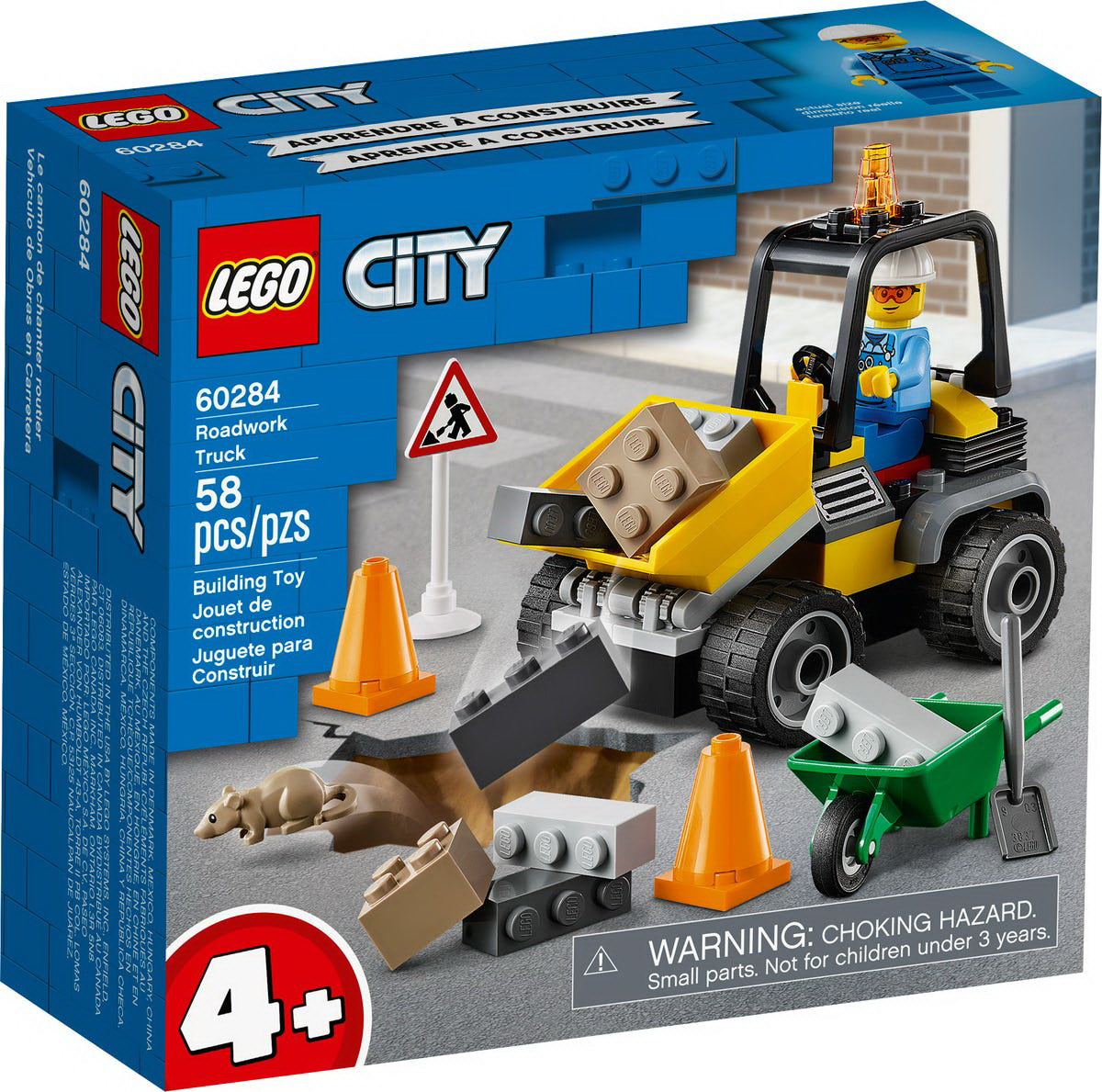 Lego city  camion pentru lucrari rutiere 60284