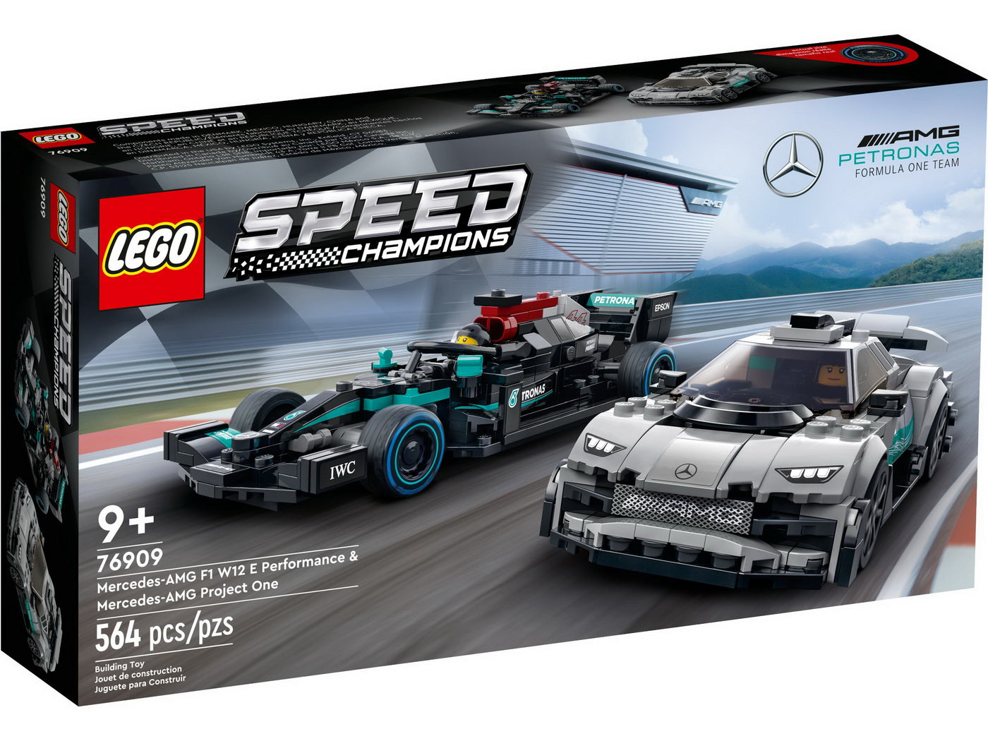 Lego speed champions mercedes amg f1 w12 e performance si mercedes amg project one 76909