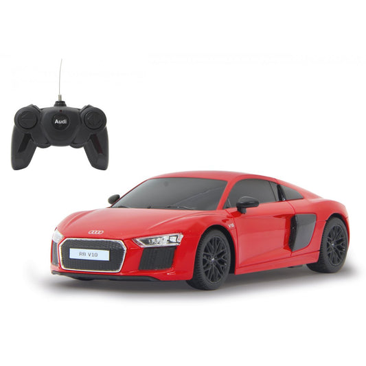 Masina cu telecomanda audi r8 rosu cu scara 1 la 24