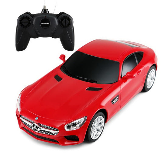 Masina cu telecomanda mercedes amg gt rosu cu scara 1 la 24