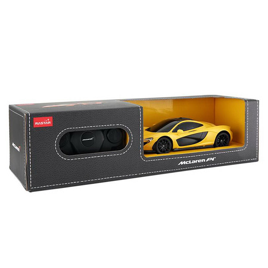 Masina cu telecomanda mclaren p1  galben scara 1 la 24