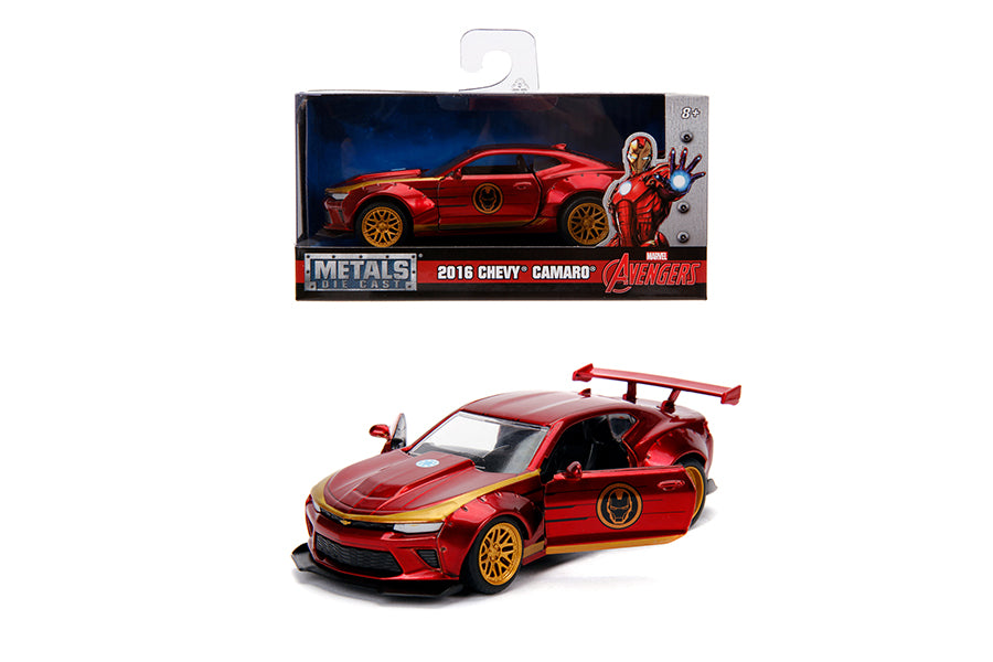 Masinuta metalica iron man 2016 chevy camaro ss scara 1 la 32