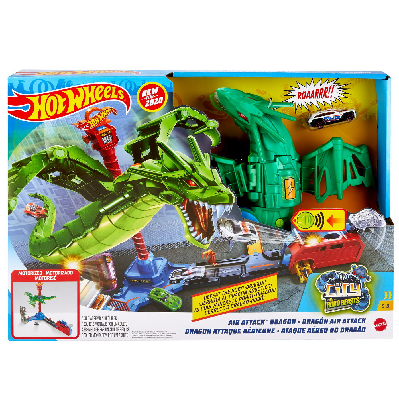 Hot wheels set de joaca atacul dragonului