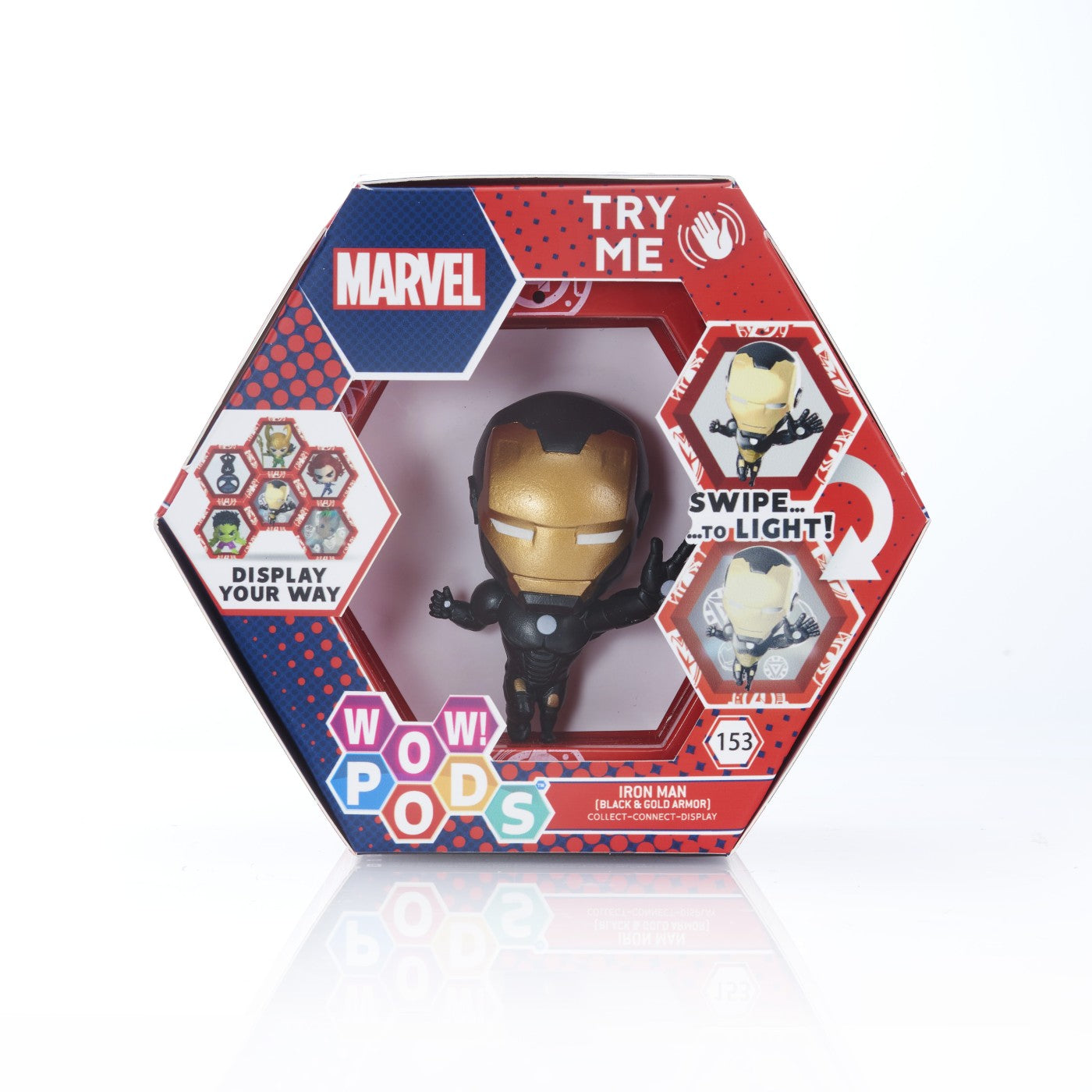 Wow! pods - marvel iron man cu armura negru si auriu