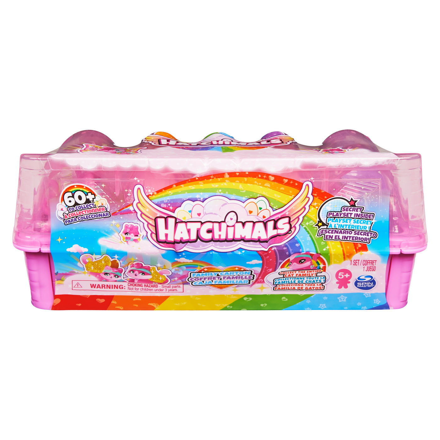 Hatchimals pachet pisica familie de figurine puiut