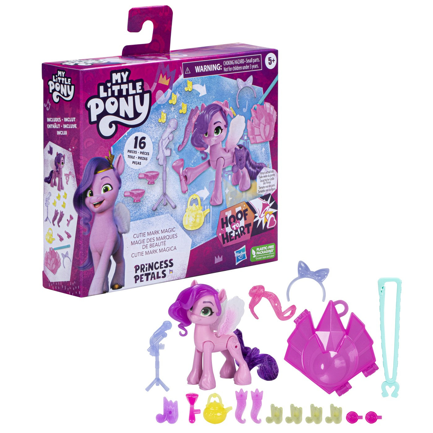 My little pony cutie mark magic figurina princess petals 7.5cm