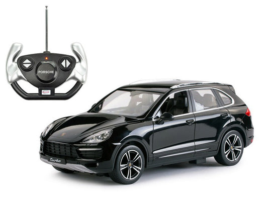 Masina cu telecomanda porsche cayenne turbo negru cu scara 1 la 14