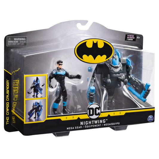 Figurina nightwing 10cm cu mega accesorii pentru lupta