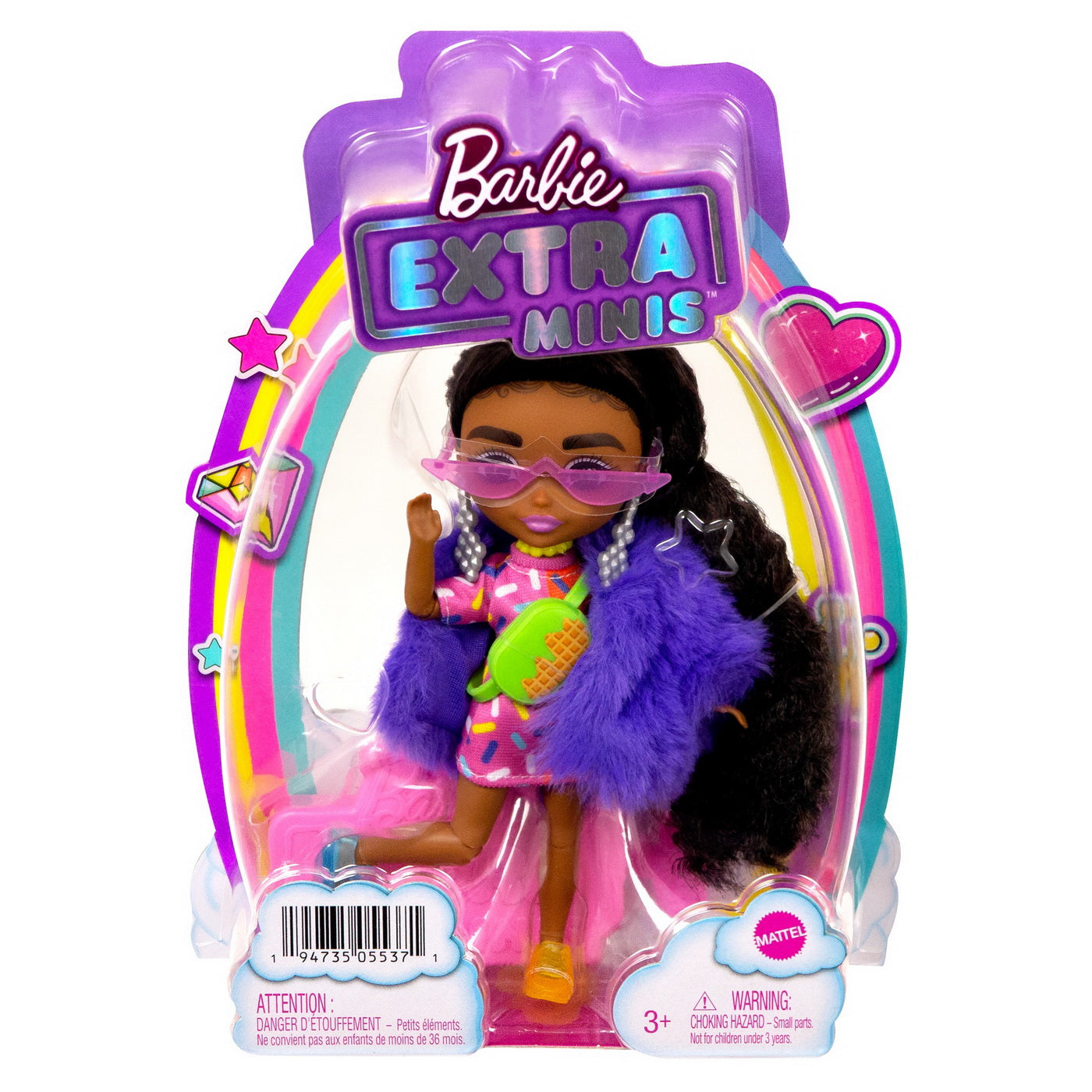 Barbie papusa barbie extra mini bruneta