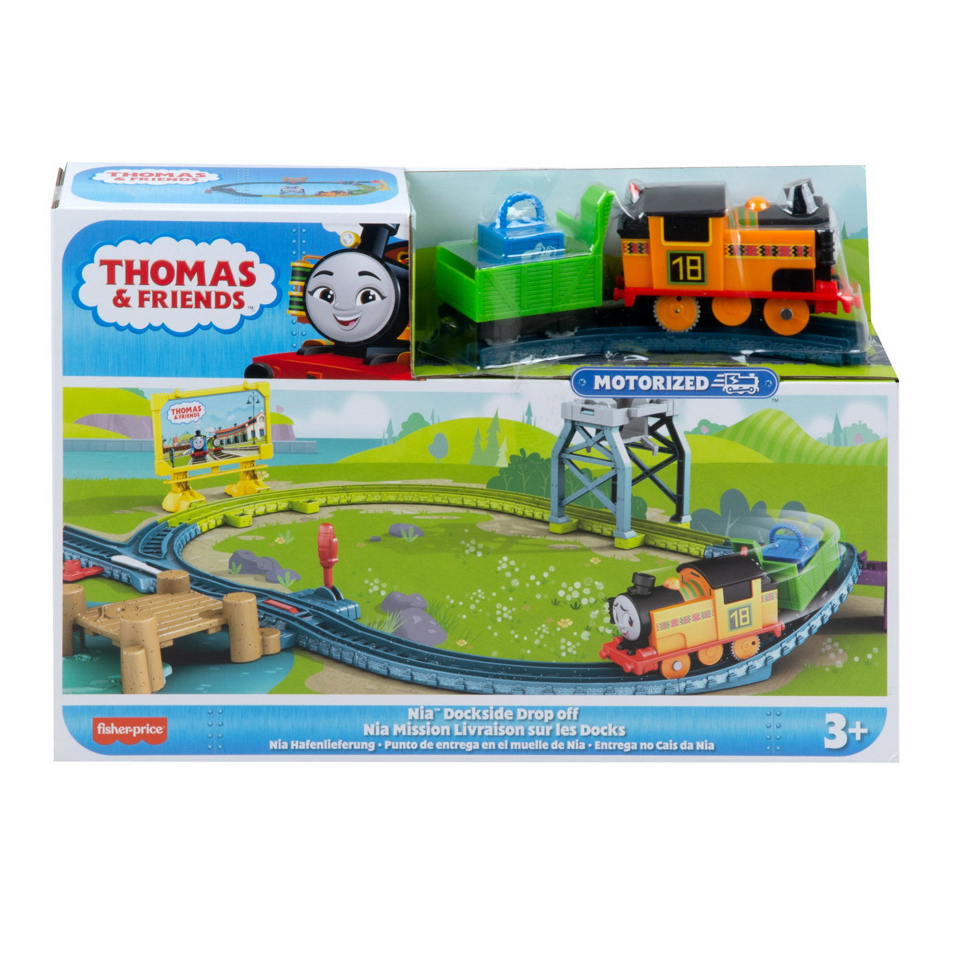 Thomas set de joaca cu locomotiva nia motorizata si accesorii