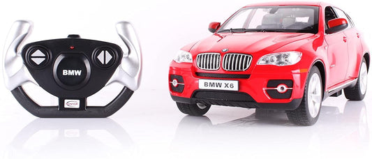 Masina cu telecomanda bmw x6 rosu cu scara 1 la 14