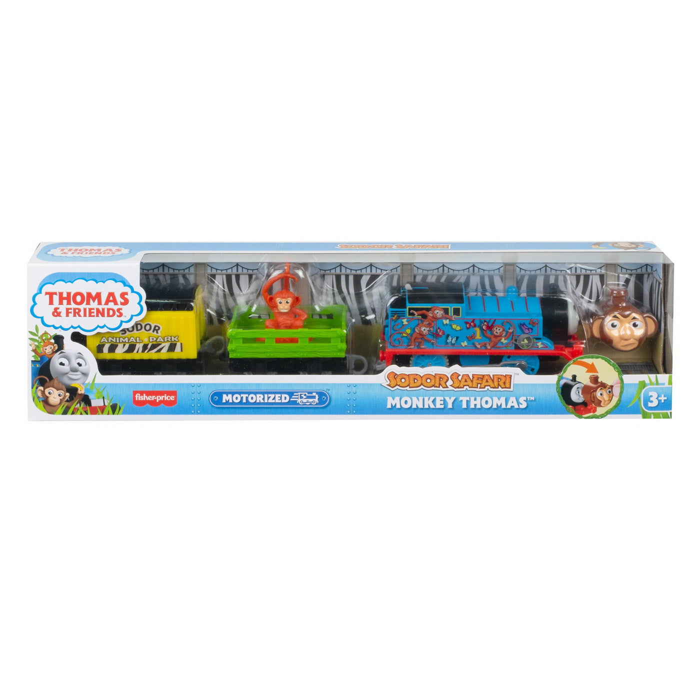 Thomas locomotiva motorizata safari monkey thomas