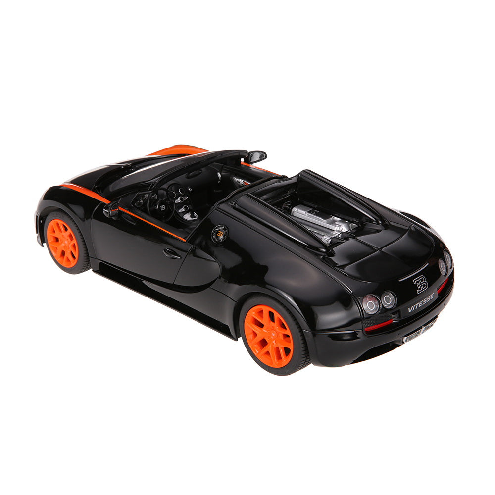 Masina cu telecomanda bugatti grand sport vitesse negru cu scara 1 la 14