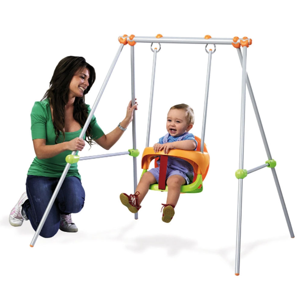 Leagan pentru copii Smoby Baby Swing cu cadru metalic