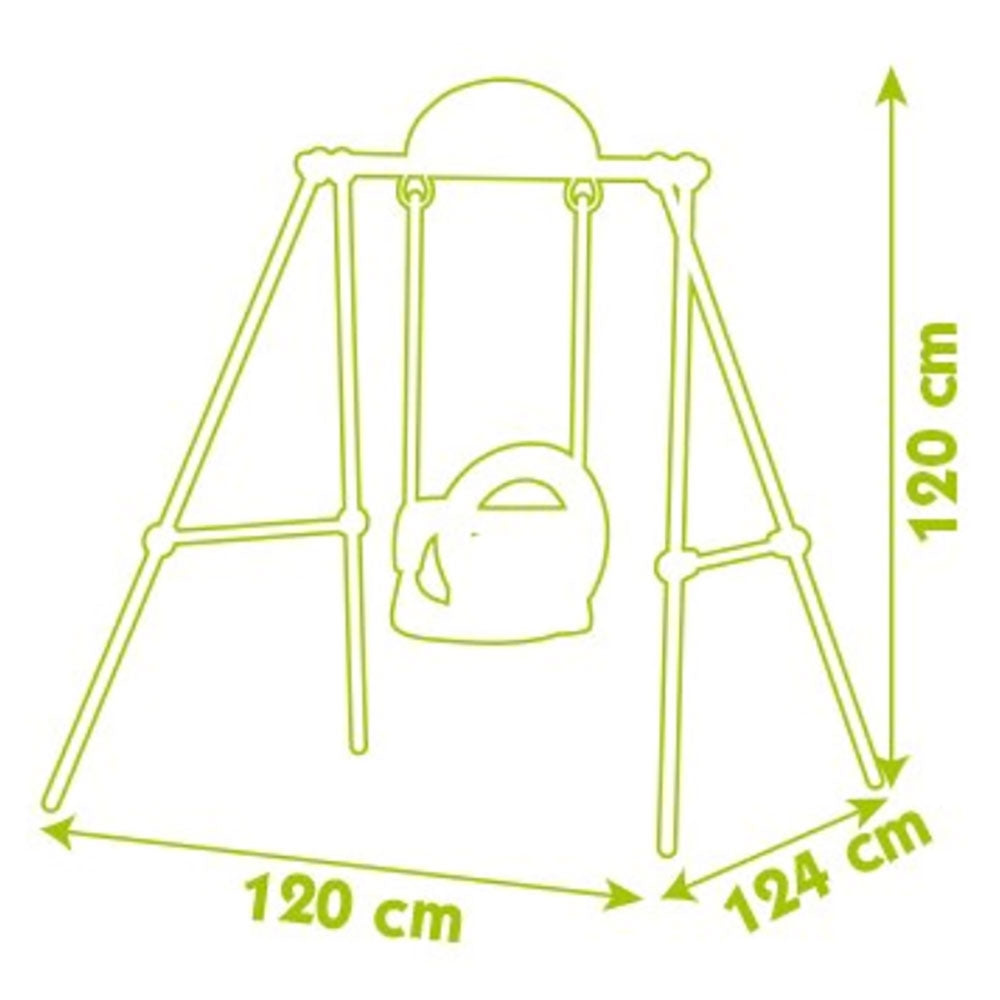 Leagan pentru copii Smoby Baby Swing cu cadru metalic