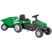 Tractor cu pedale si remorca Pilsan Active verde 07-316